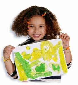 Your kids drawing on art print