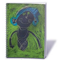customized journals and notepads made from your kids' artwork